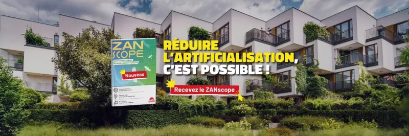 Immeubles avec texte : Réduire l'artificialisation c'est possible !
