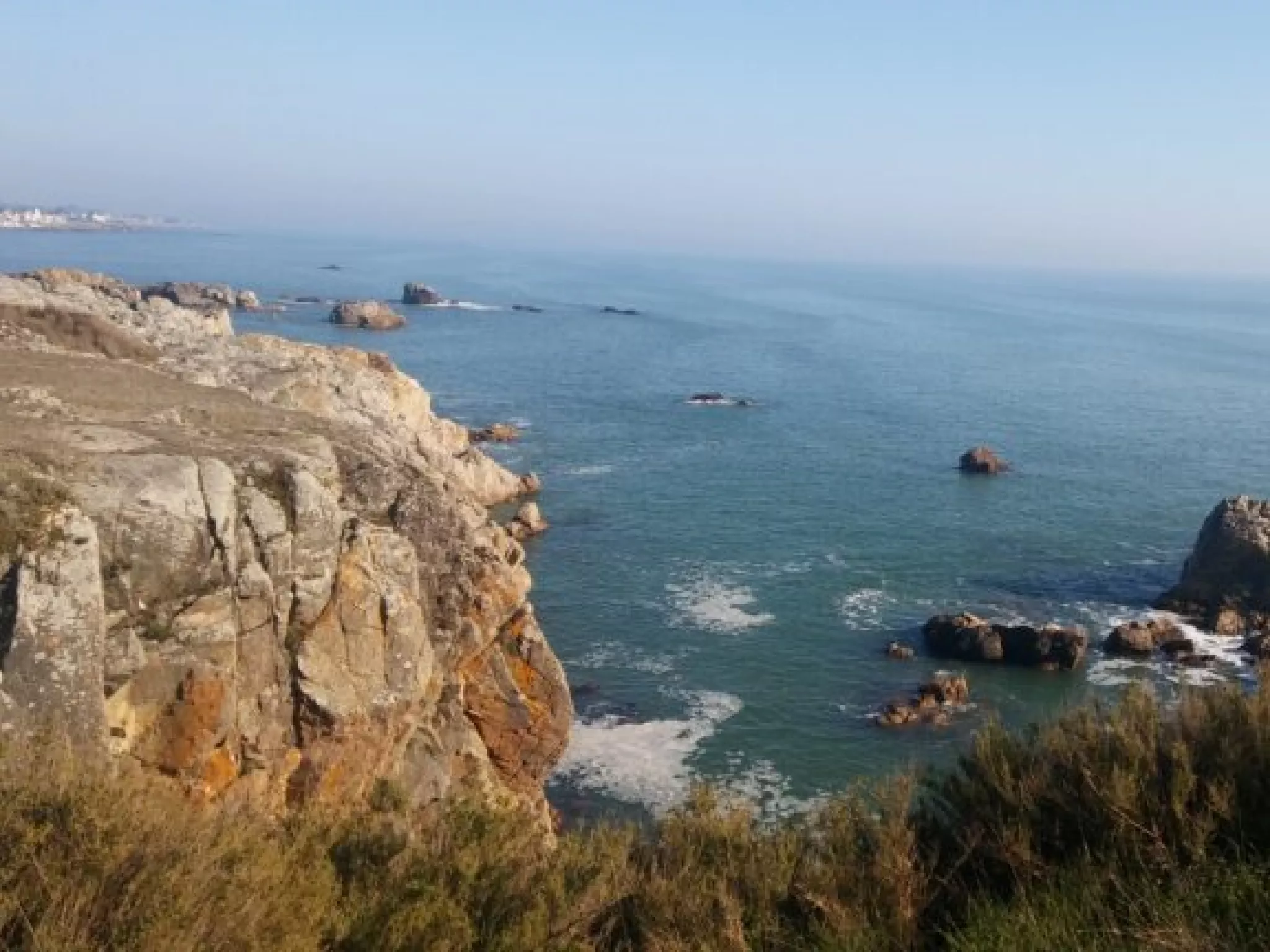 falaise rocheuse en bord de mer