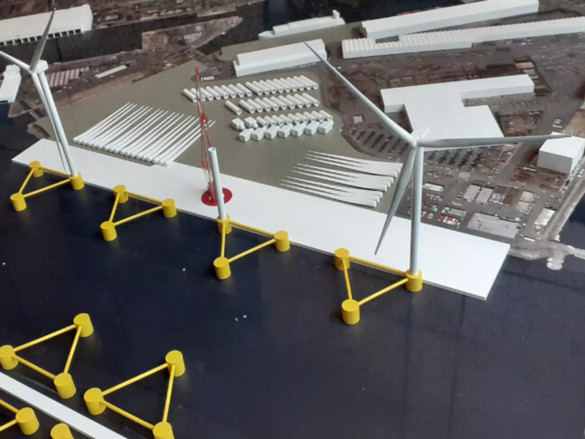 maquette du projet éolien en mer
