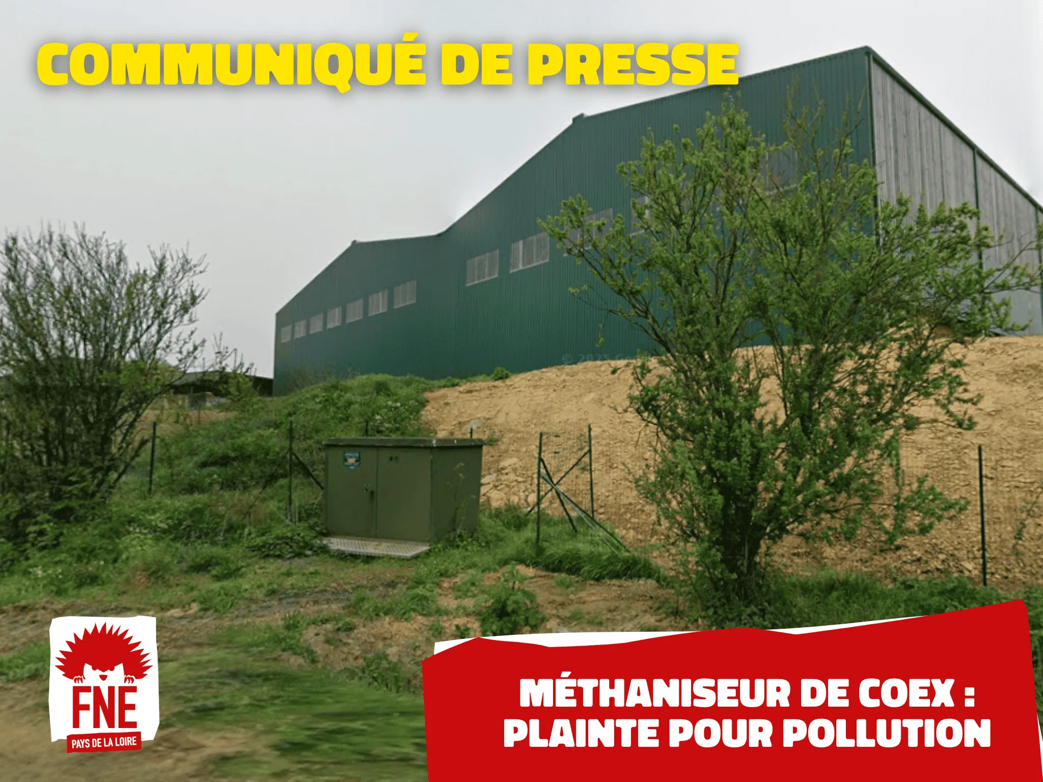 bâtiment du méthaniseur MB2F de Coex