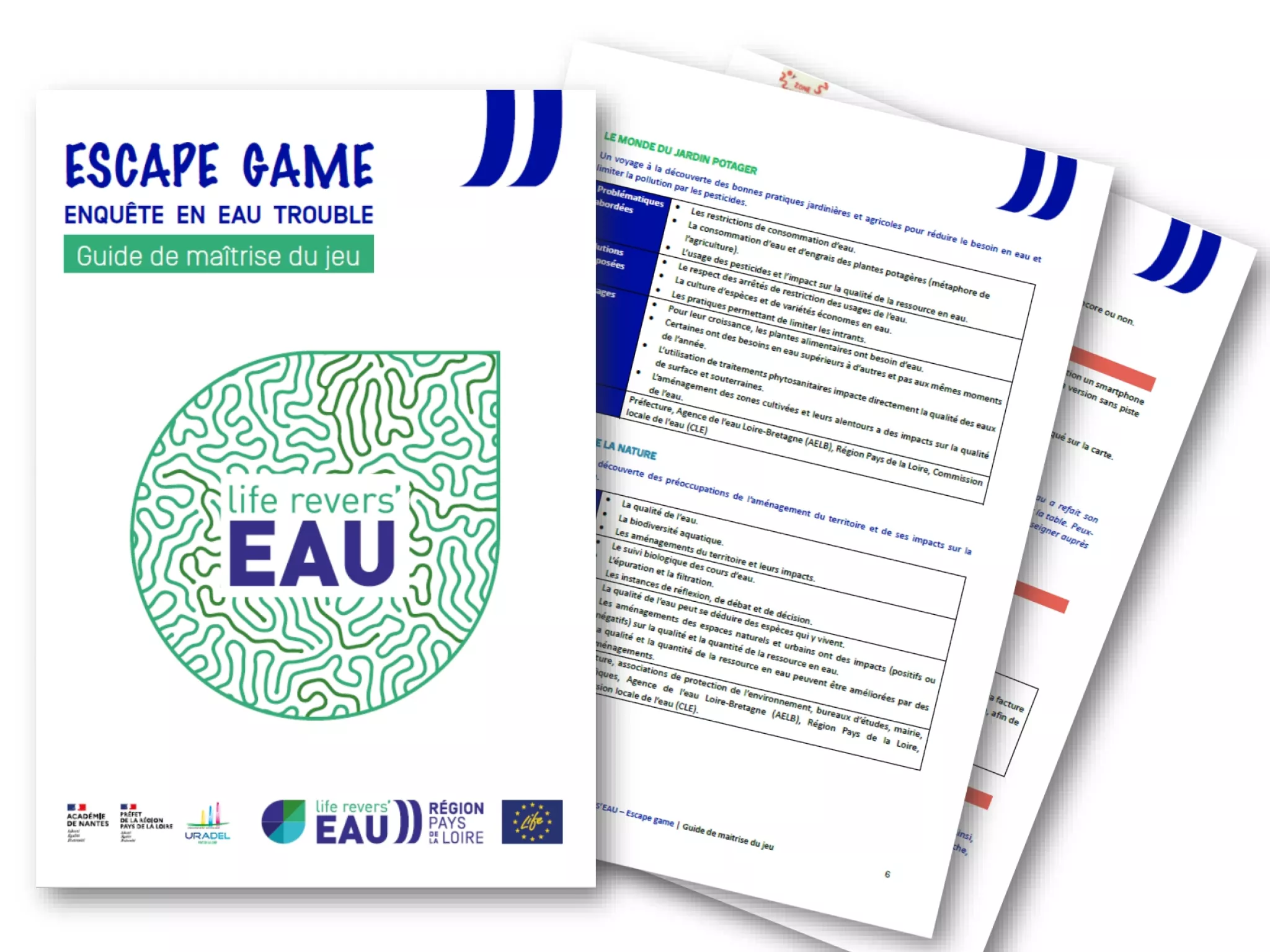Escape game « Enquête en eau trouble » Escape game « Enquête en eau trouble »