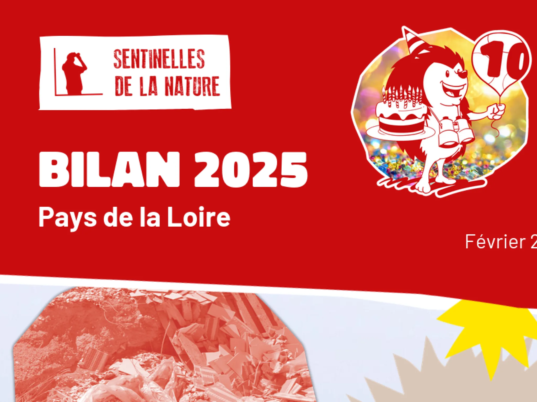 Visuel du document de bilan 2025 de Sentinelles de la Nature