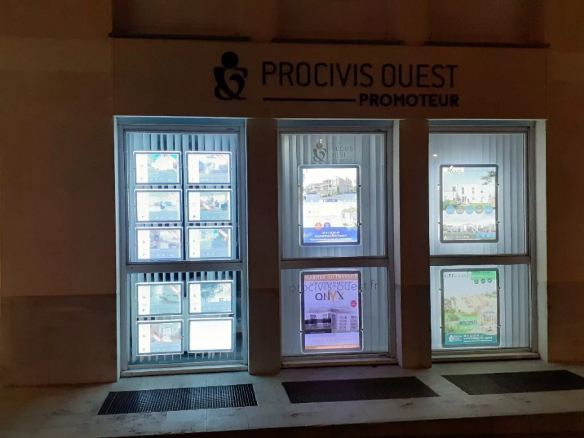 Vitrine éclairée
