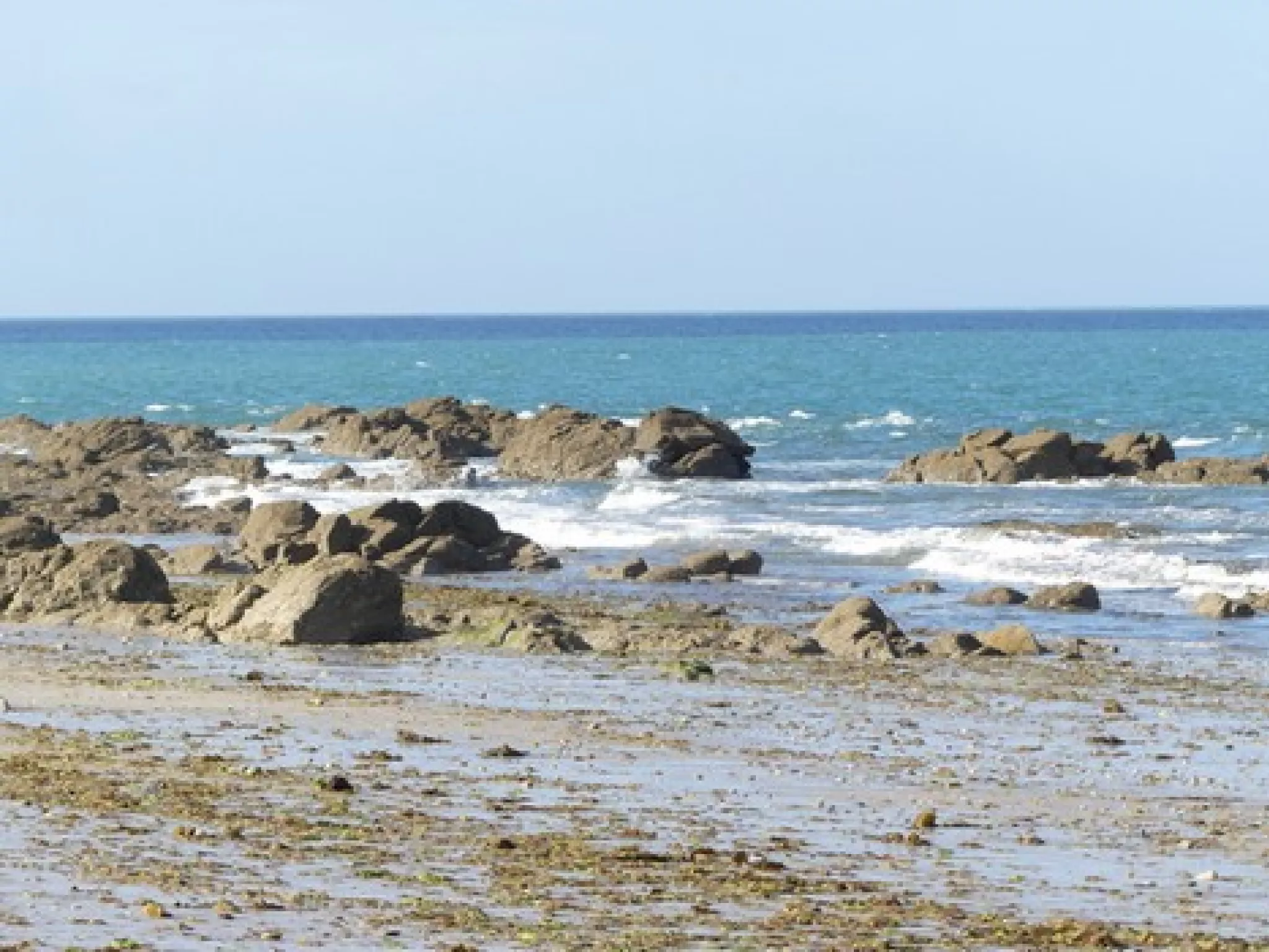 plage, mer et rochers
