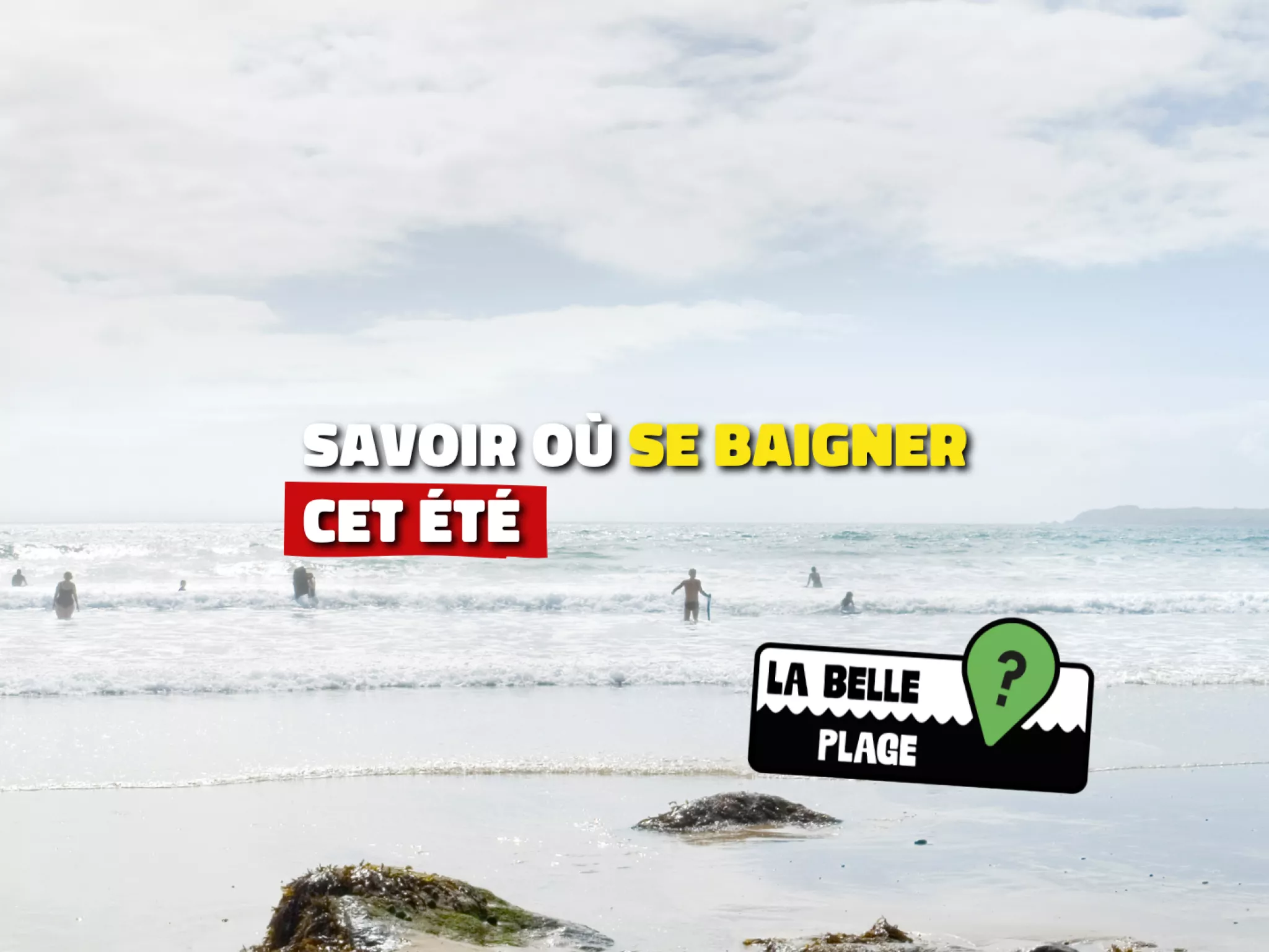 Baigneurs à la plage