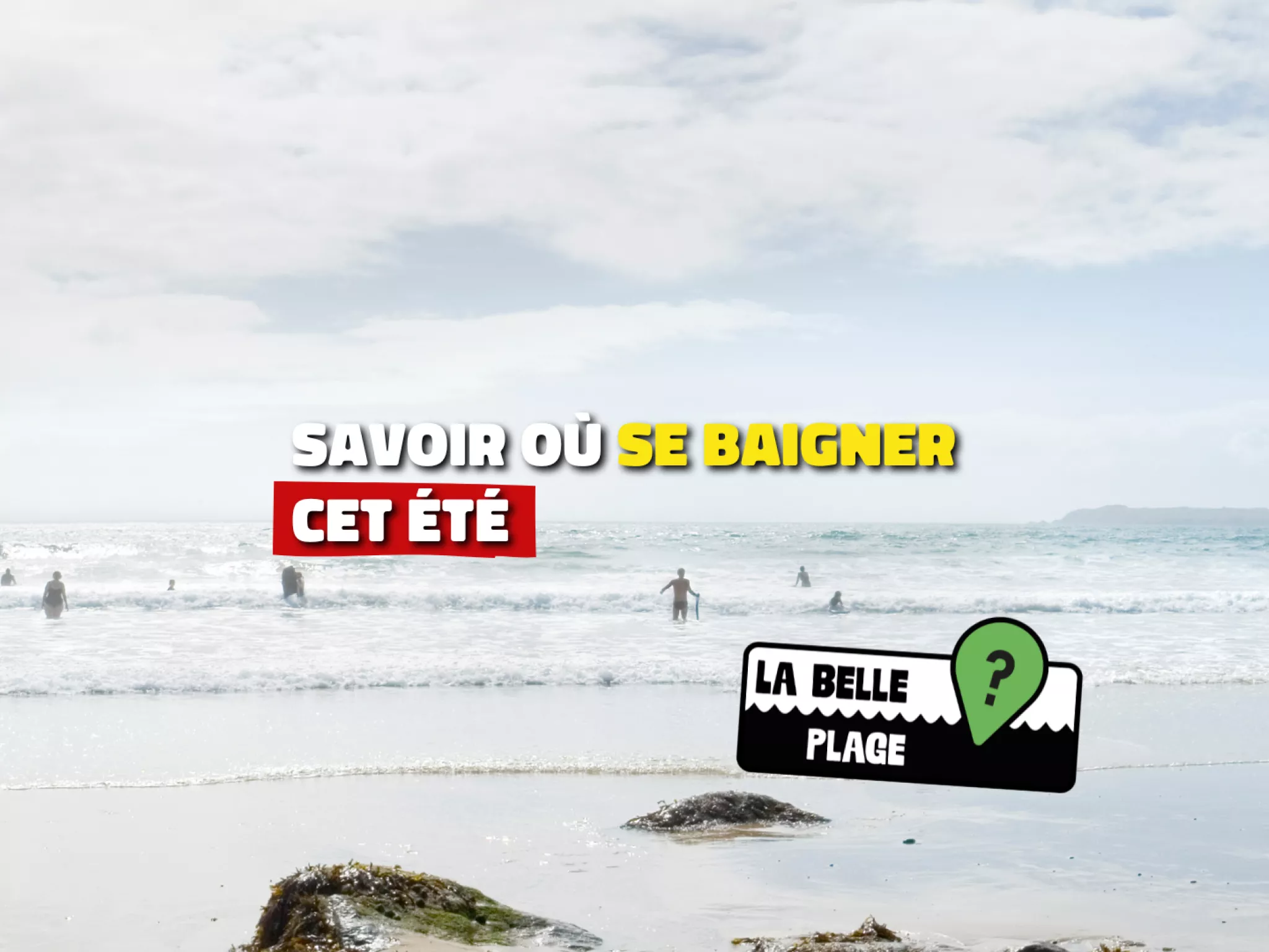 Baigneurs à la plage